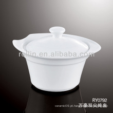 Boa qualidade tigela de porcelana branca chinesa de sopa